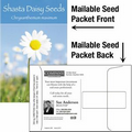 Shasta Daisy / Mailable Seed Packet - Custom Printed Back